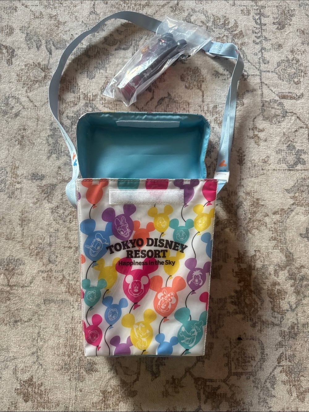 Tokyo Disney Crossbody Lunch Bag - Multicolor Chopsticks included